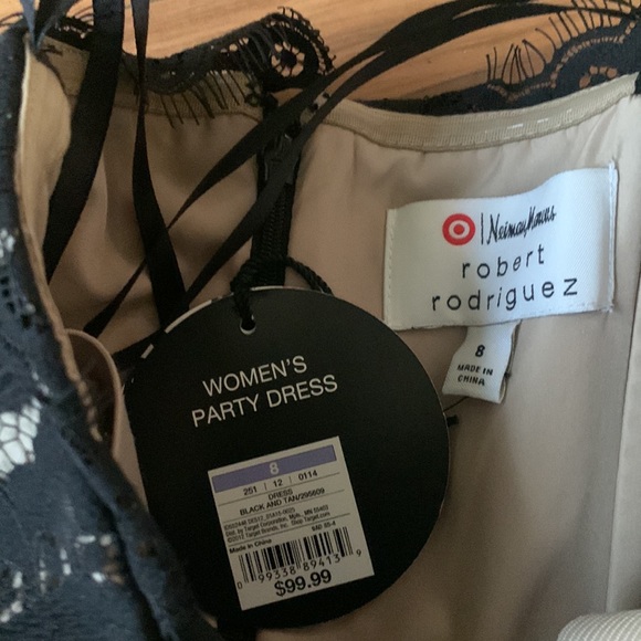 NWT Robert Rodriquez Neiman Marcus for Target Lace Strapless Dress - Picture 5 of 9